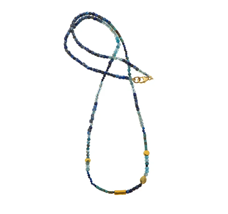 gemstone necklaces for women-Nava Zahavi Yellow Gold Lapis Necklace