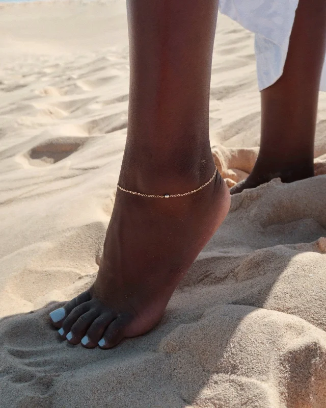 silver anklet designs for women-Classic Anklet