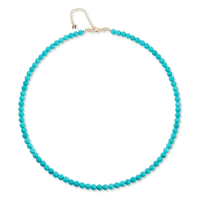 sterling silver anklet chain for women-14kt Gold Turquoise Anklet