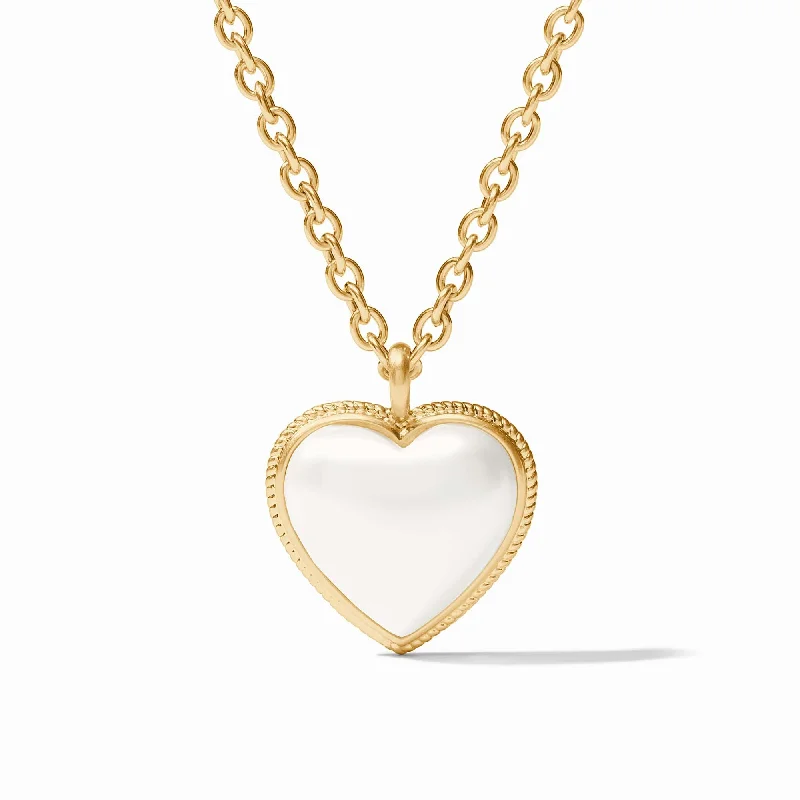 engraved necklaces for women-Heart Pendant