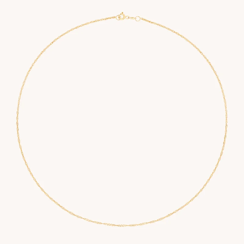 matching pendant necklaces for women-Bold Astrid Chain Necklace in Solid Gold