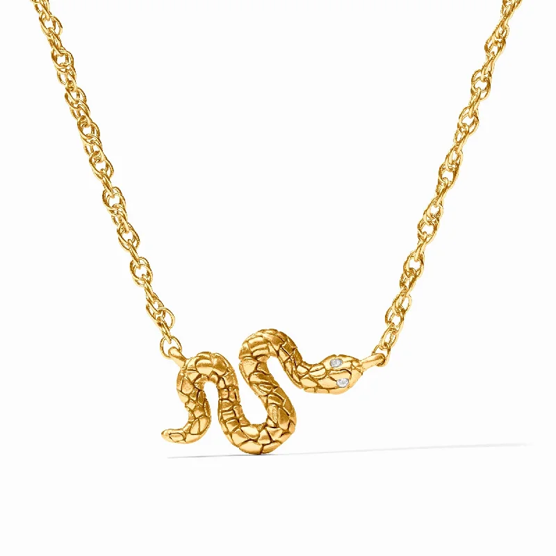 adjustable necklaces for women-Snake Delicate Necklace