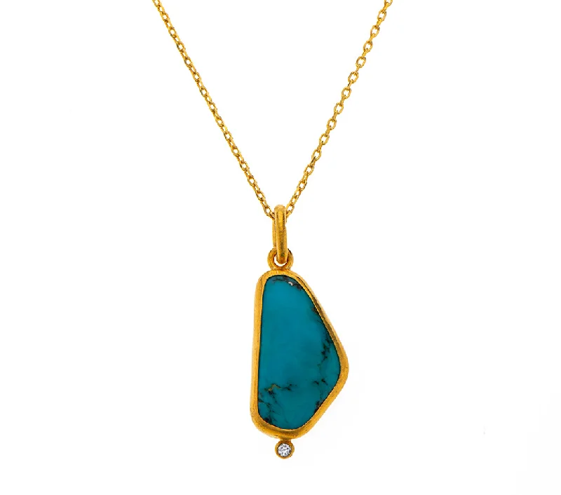 love necklaces for women-Nava Zahavi Bright Turquoise Necklace