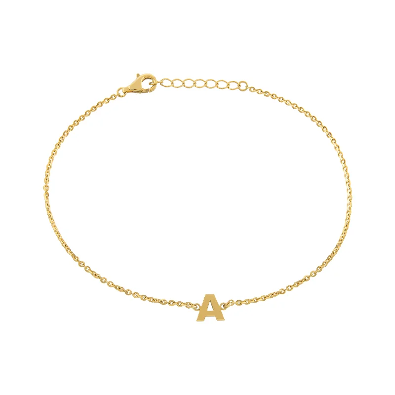 wedding anklets for women-Initial Anklet