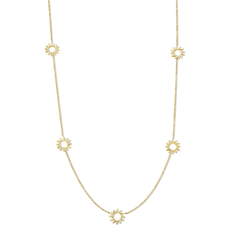 creative necklaces for women-Zellije Necklace Yellow Gold