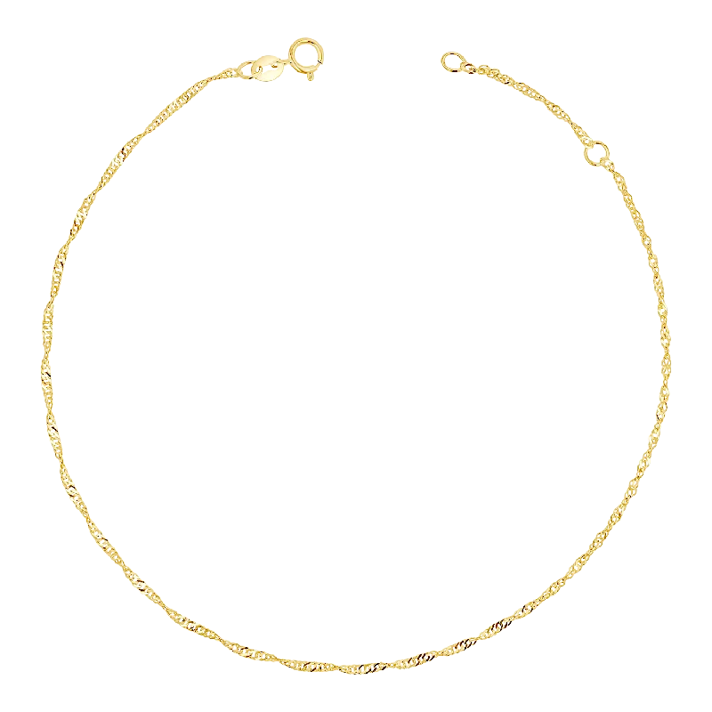 personalized anklets for women-Singapore Chain Anklet