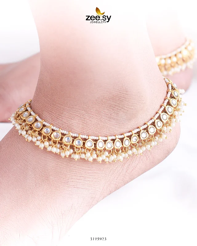 silver anklets for women-Simone Anklet