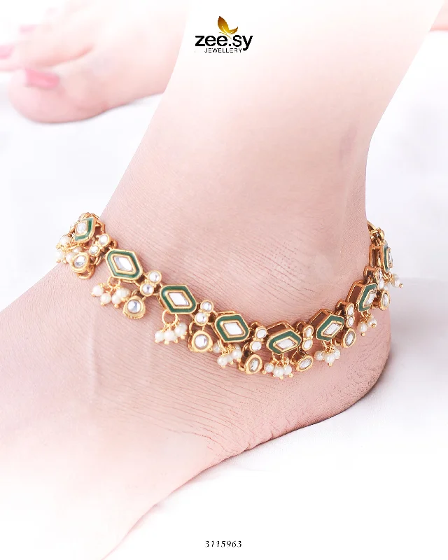 custom gemstone anklets for women-Emrah Anklet