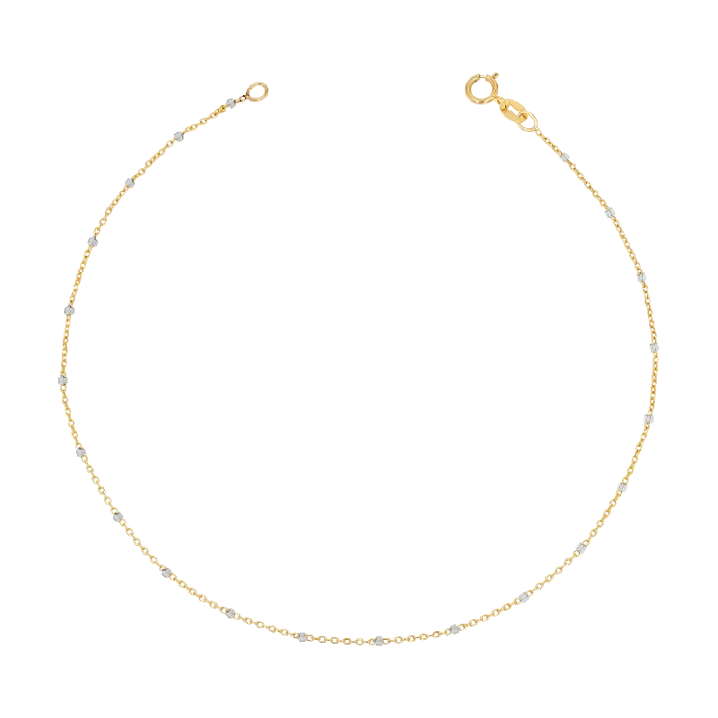 pearl ankle bracelets for women-Sparkle Chain Anklet