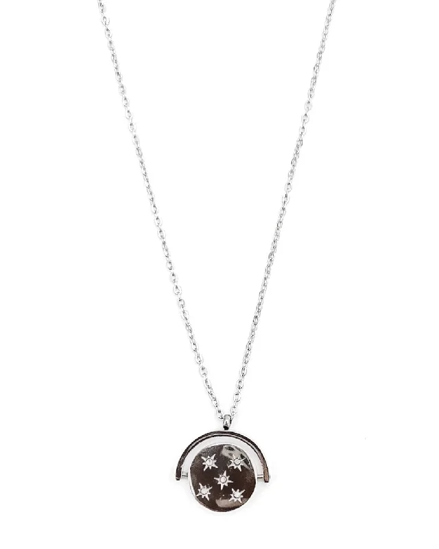 silver chain necklaces for women-Palen Silver Star Necklace