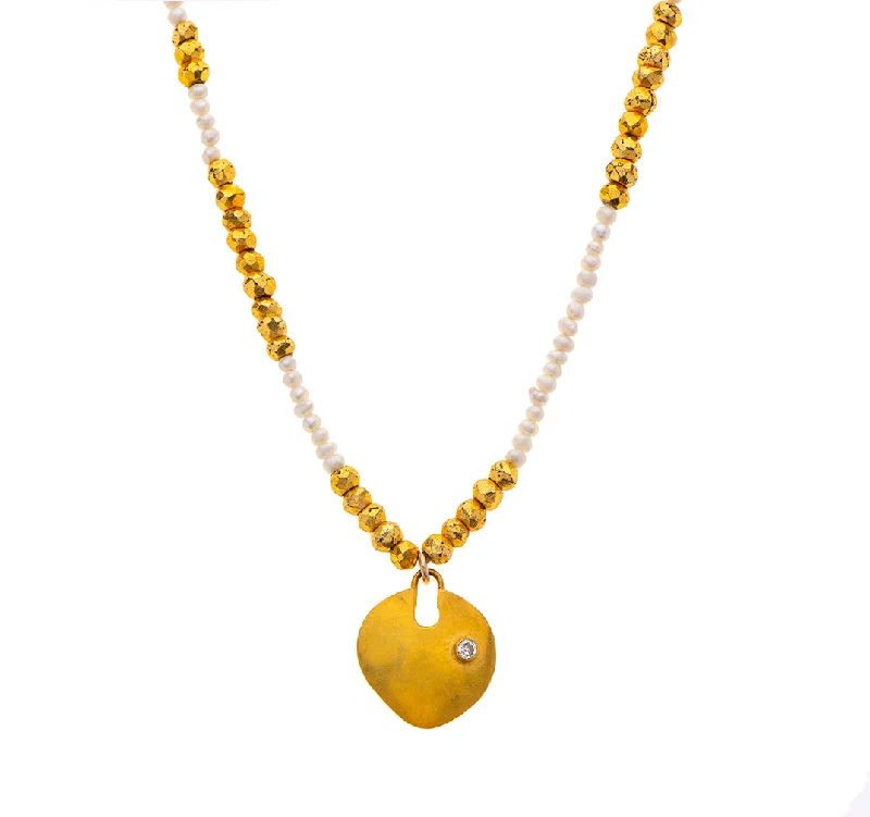 symbolic charm necklaces for women-Nava Zahavi Golden Snow Necklace