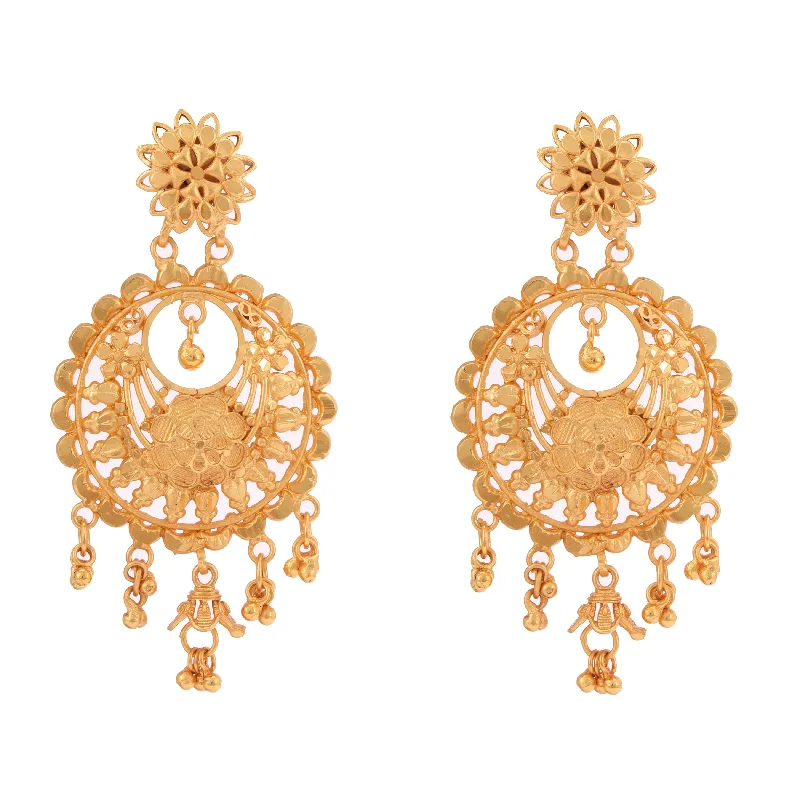 classic earrings for women-Beloari Medium Kanabala Earrings