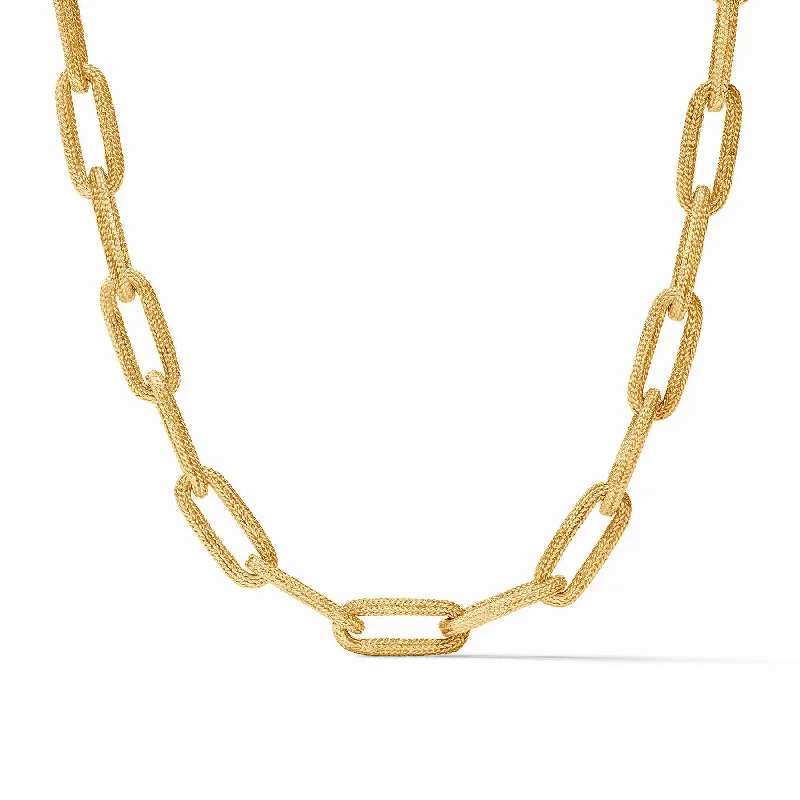 layered gold necklaces for women-Cheval Paperclip Link Necklace