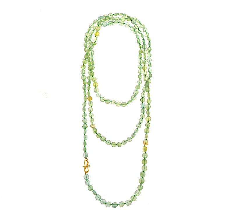 chunky necklaces for women-Nava Zahavi Prehnite Elegance Necklace