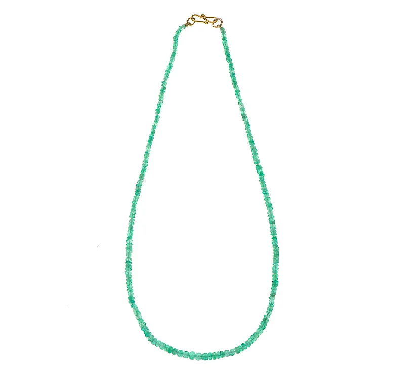 layered silver necklaces for women-Nava Zahavi Columbia Emerald Necklace