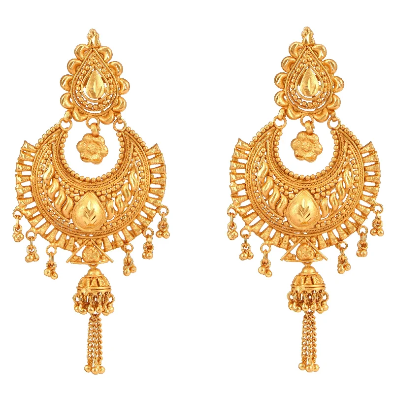 infinity earrings for women-Jyotsna - Drop Pasha Chandbali Earrings