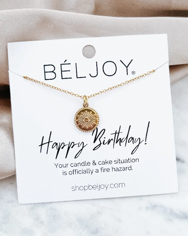 wedding necklaces for women-Happy Birthday Gift Necklace 04