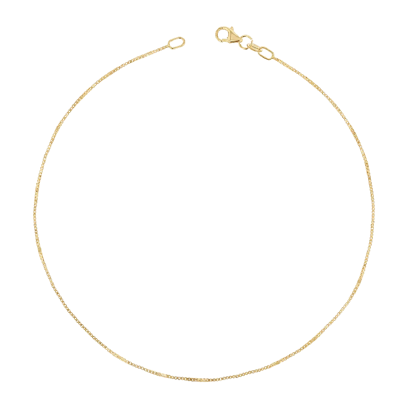 anklets for casual wear for women-Box Chain Anklet