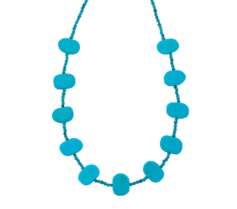 vintage necklaces for women-Nava Zahavi Arizona Turquoise Neckalce