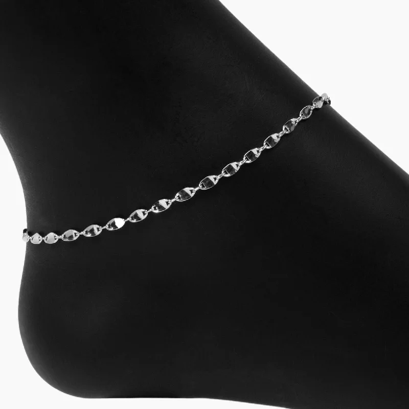 elegant anklets for women-Confetti Anklet (Silver)