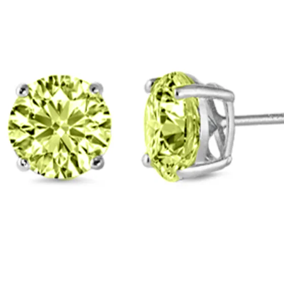 chic earrings for women-Peridot Birthstone Earrings