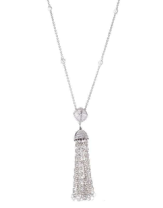 sterling silver necklaces for women-Classic Tassel Sautoir Necklace