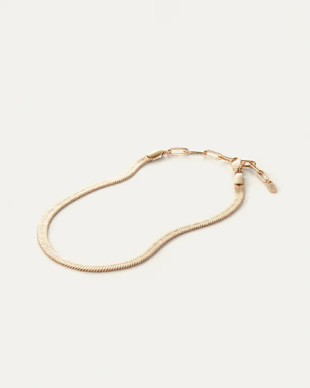 dainty gold anklets for women-Zeina Anklet