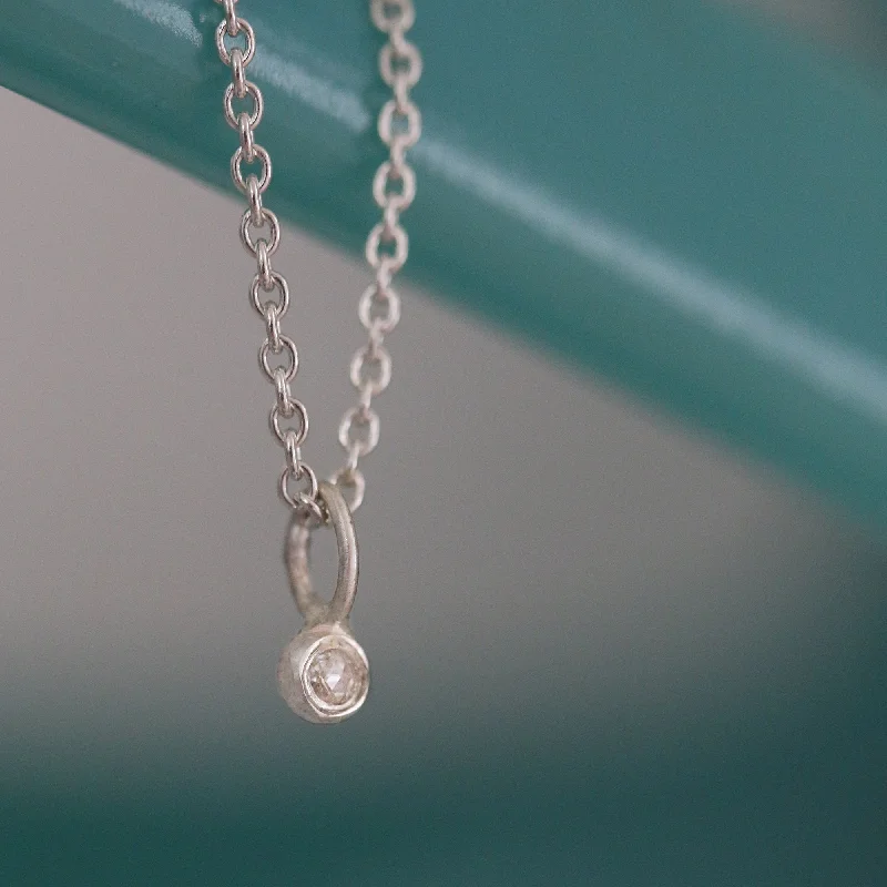 eternity necklaces for women-DIAMOND ROSE-CUT NECKLACE