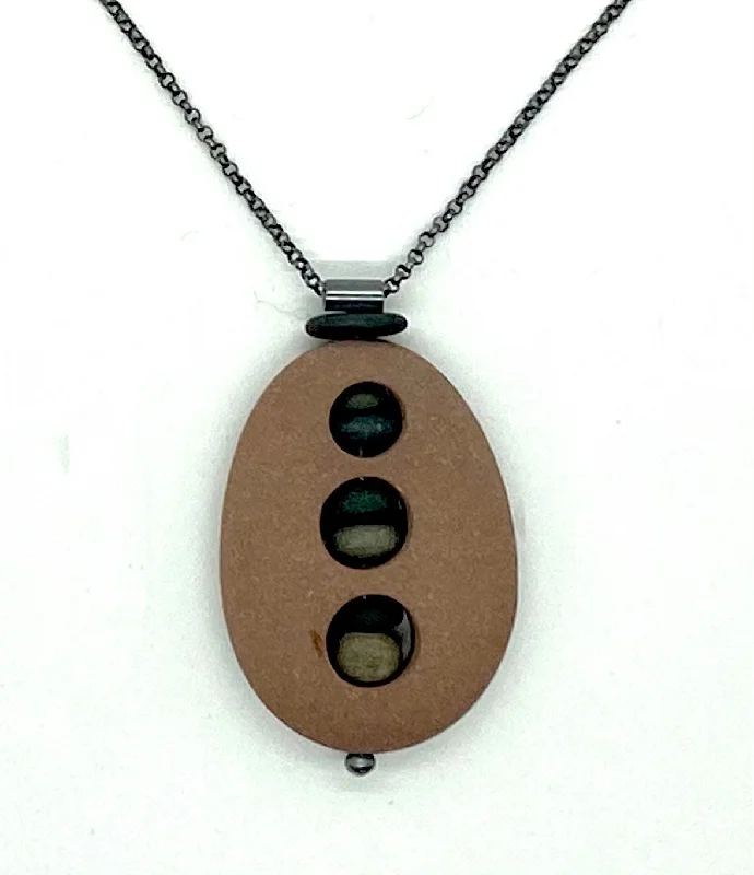 gemstone necklaces for women-Triple Rock in Rock Necklace