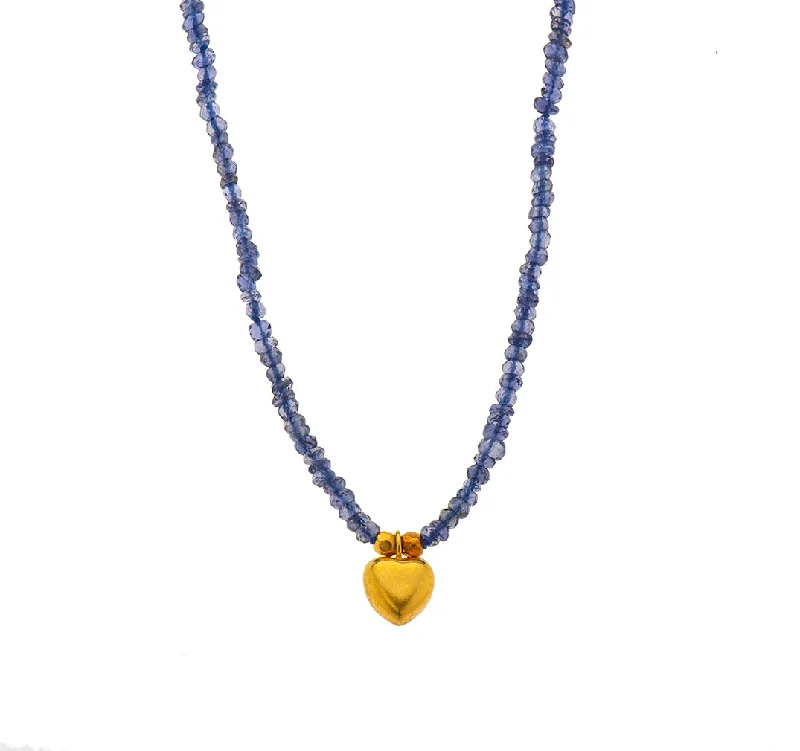 elegant gold necklaces for women-Nava Zahavi Heart Charm Necklace