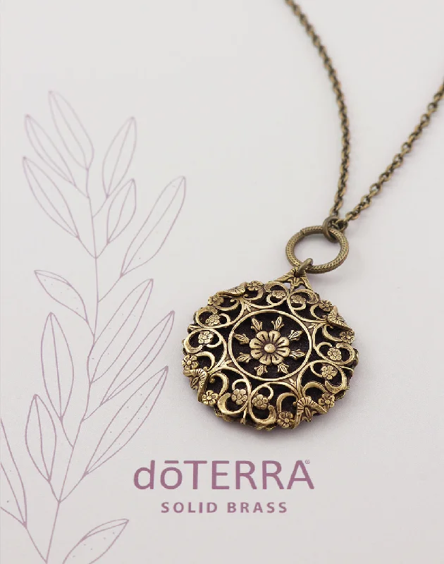 custom charm necklaces for women-doTERRA ASCEND Diffuser Necklace