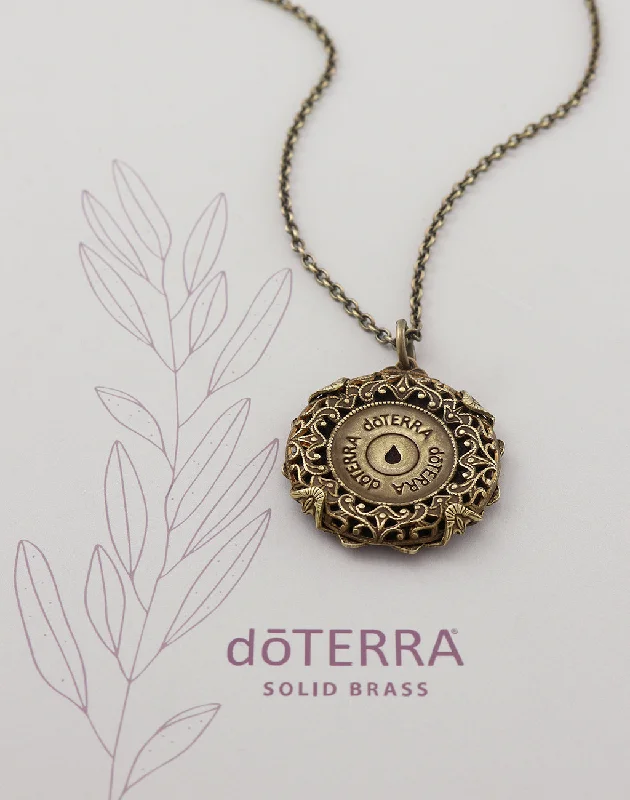 diamond heart necklaces for women-doTERRA POSSIBILITIES Diffuser Necklace