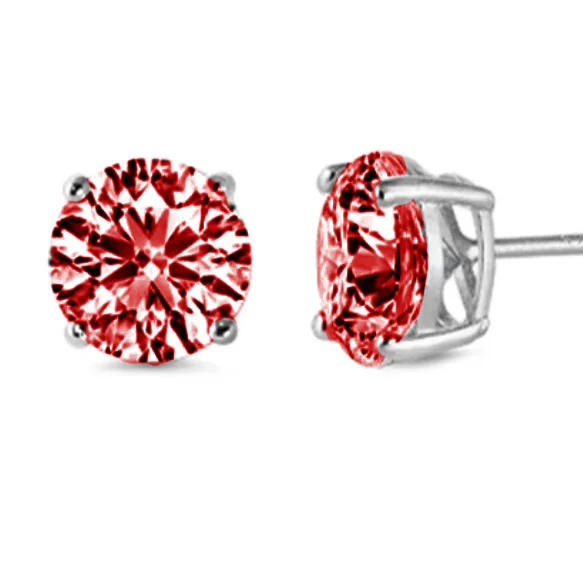 matching earrings for women-Garnet Birthstone Earrings