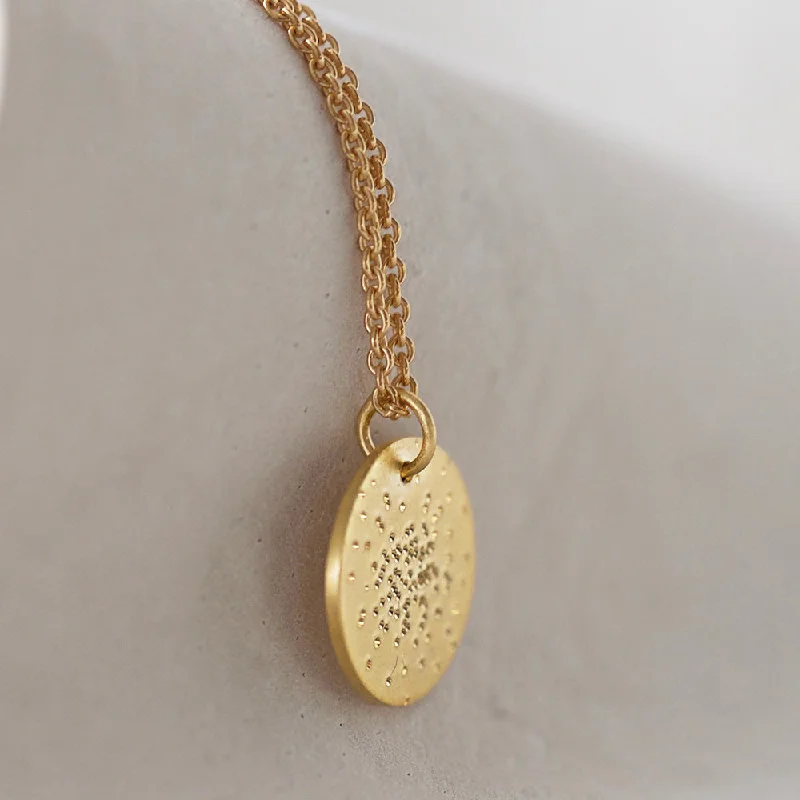 engraved necklaces for women-MINI COIN NECKLACE