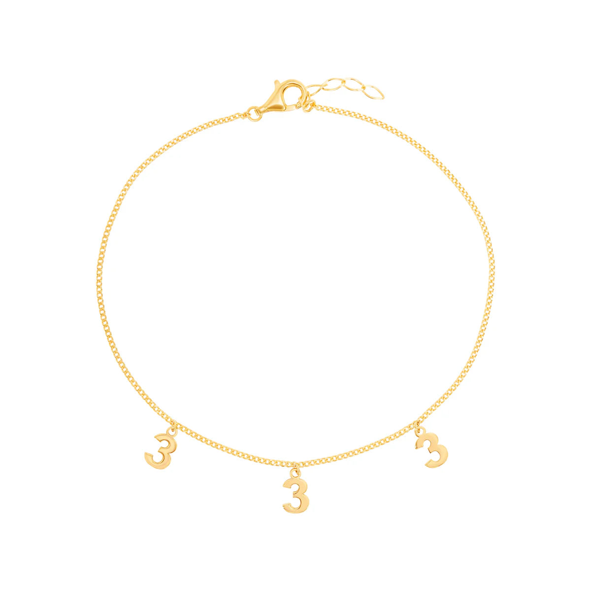 friendship anklets for women-Angel Number Anklet