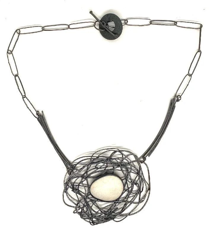 fashionable necklaces for women-Rock Nest Necklace