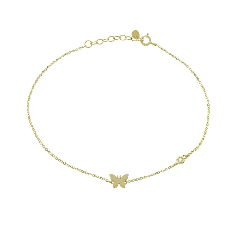 gold anklet chain for women-Bfly Anklet