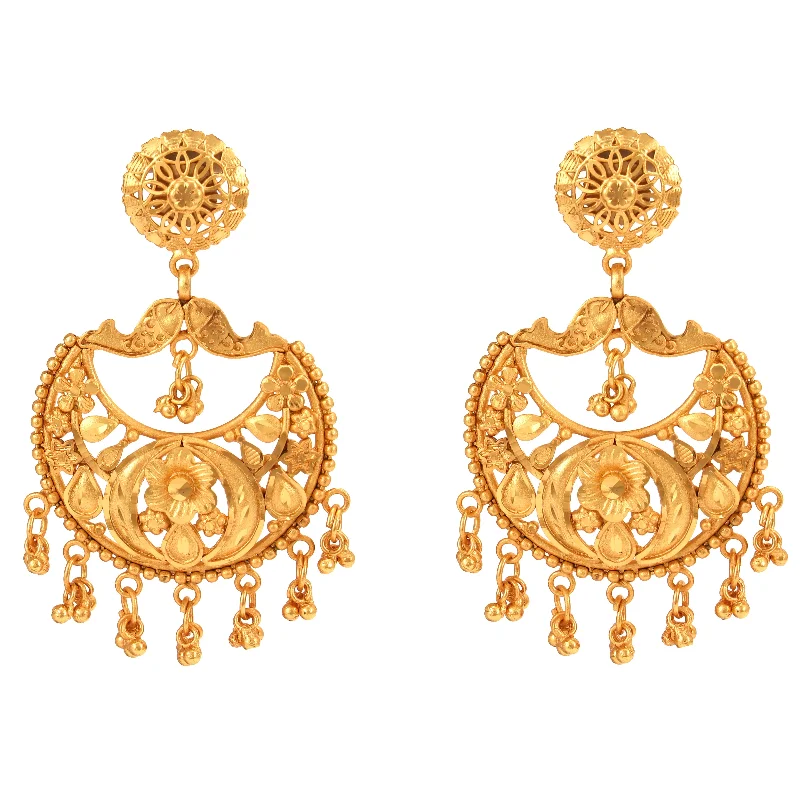 modern earrings for women-Nakshi Meen Kanbala