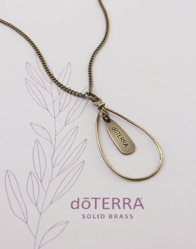 symbolic charm necklaces for women-doTERRA PURPOSE Logo Necklace