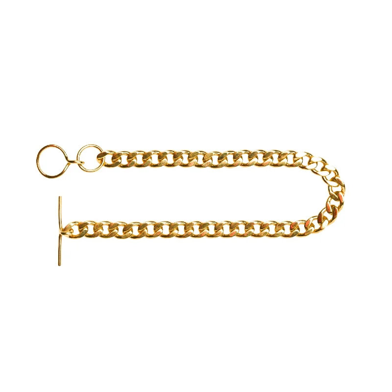 dainty anklets for women-Elsa fat Gold Plated Anklet