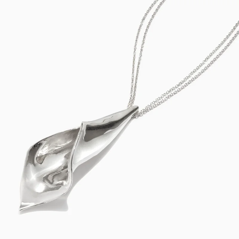 sterling silver name necklaces for women-Calla Pendant