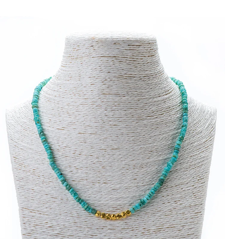 layered silver necklaces for women-Nava Zahavi Forever Opal and Gold Necklace