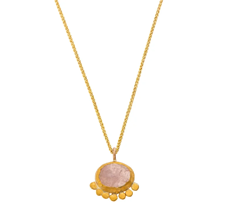 adjustable gold necklaces for women-Nava Zahavi Blush Pink Necklace