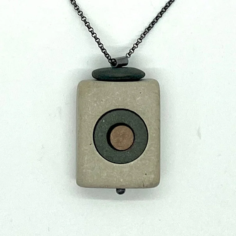 wedding necklaces for women-Square Rock in Rock Necklace