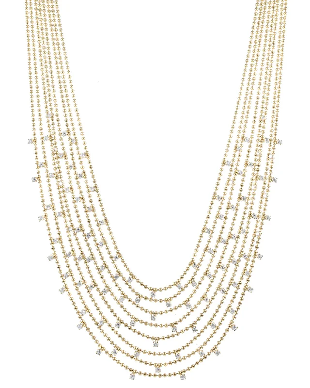 luxury pendant necklaces for women-Draped Bib Necklace