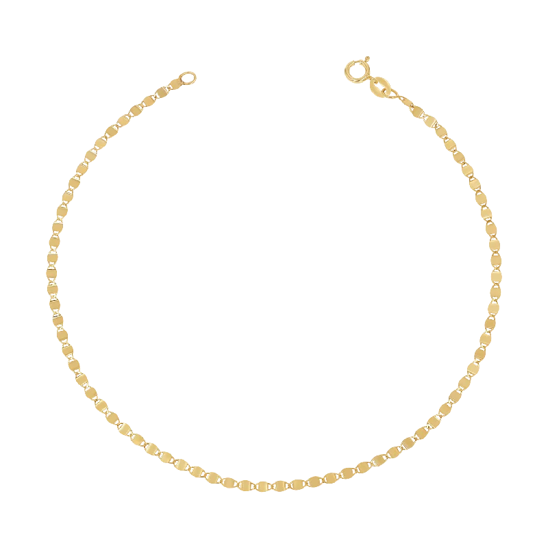 luxe anklets for women-Mirror Chain Anklet