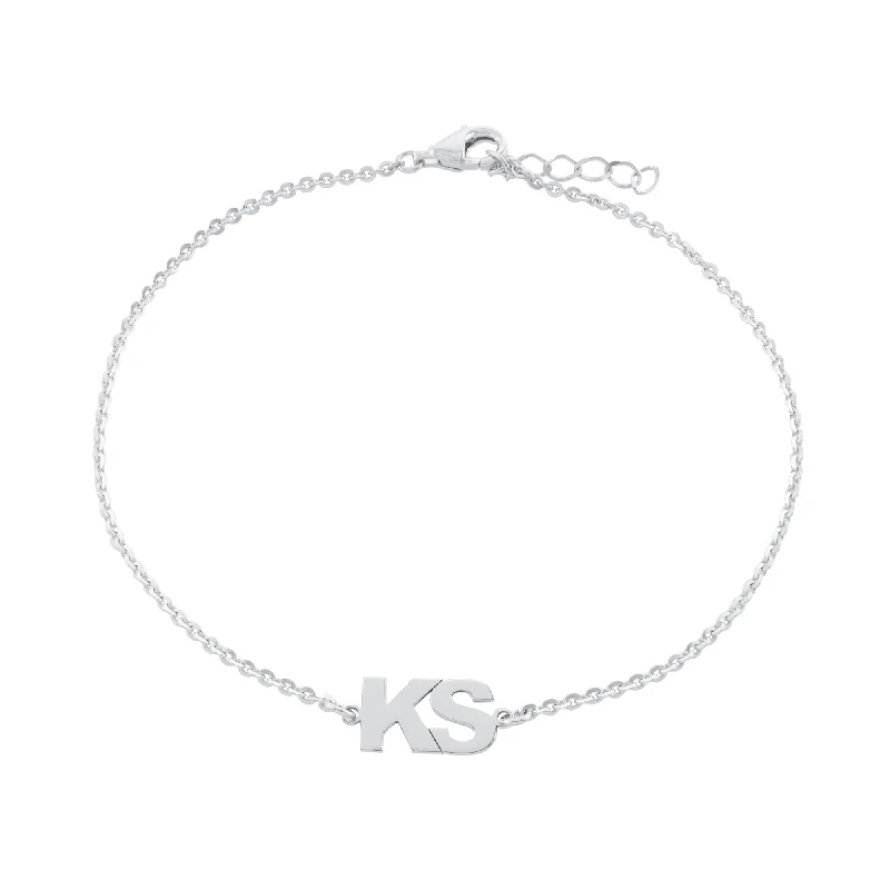 bohemian anklets for women-Initial Anklet