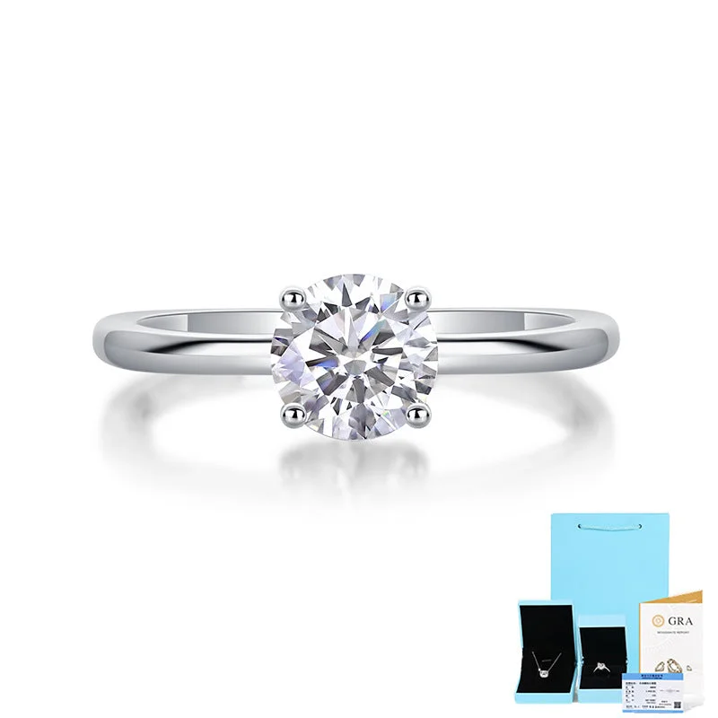 Moissanite 1 Karat (Including Gift Box Certificate)