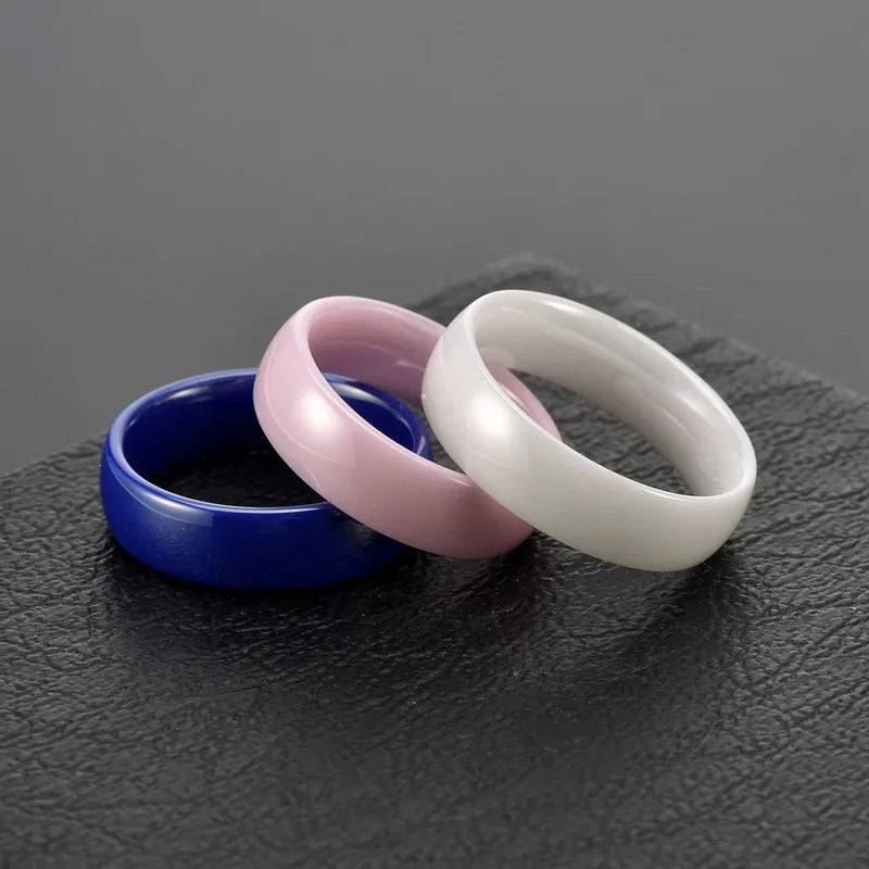 gold wedding rings for women-Vintage Style Geometric Ceramics Plating Unisex Rings