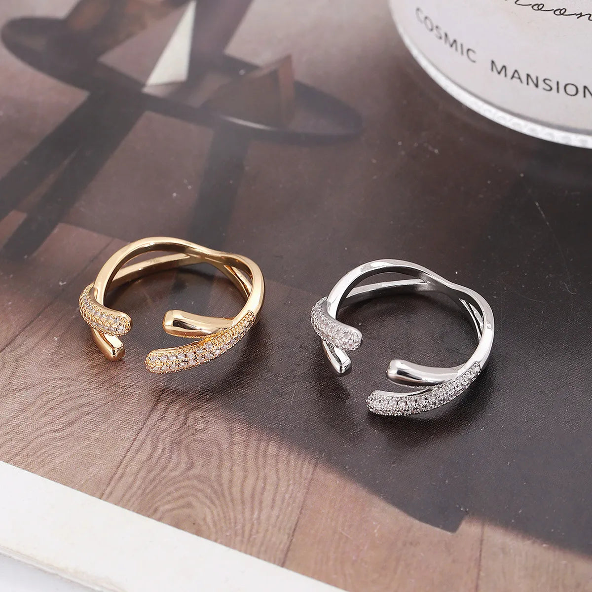 titanium rings for women-Simple Style Classic Style Geometric Copper Plating Women'S Rings